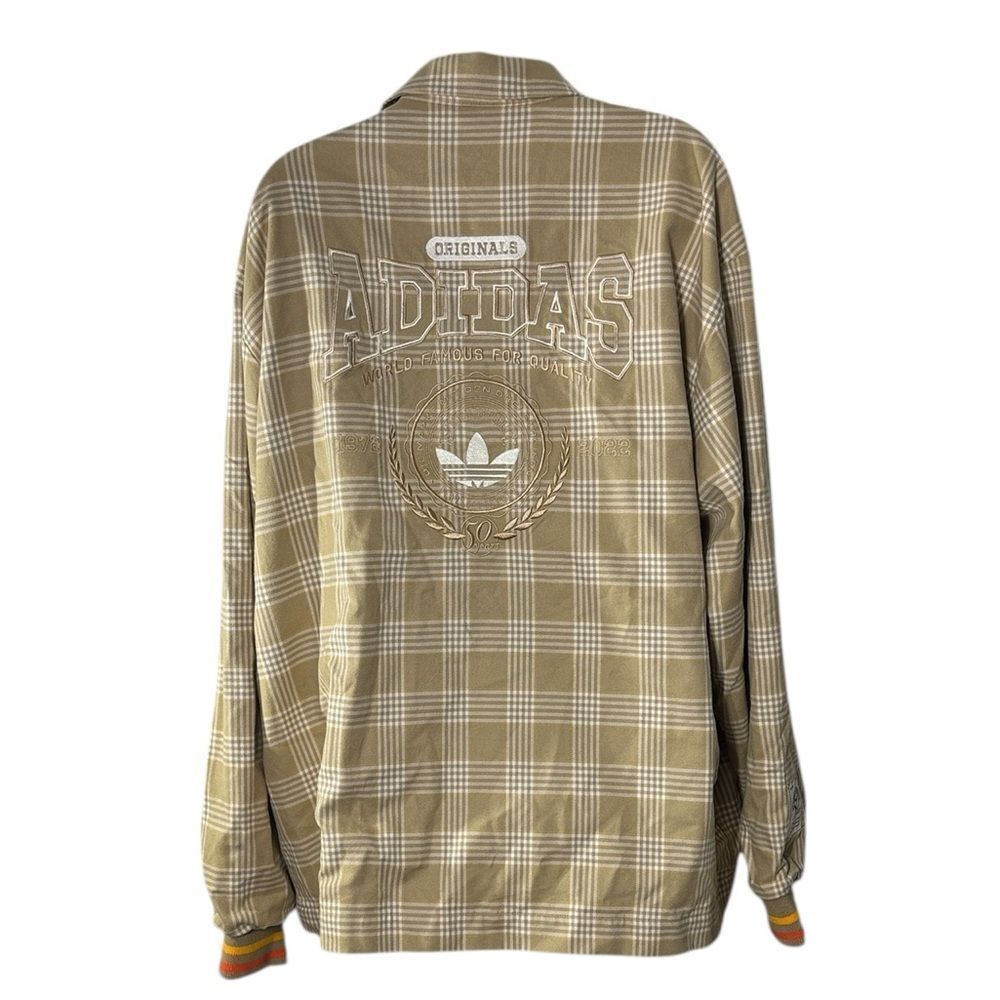 Adidas originals 50th anniversary plaid track jacket logo unisex streetwear - Picture 3 of 5